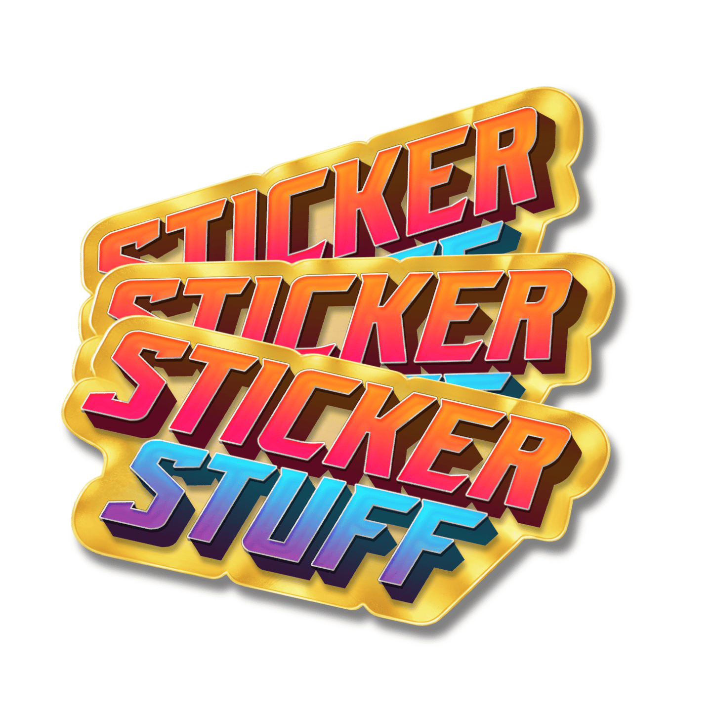 Custom Sticker Gold – Erstelle dein eigenes Design