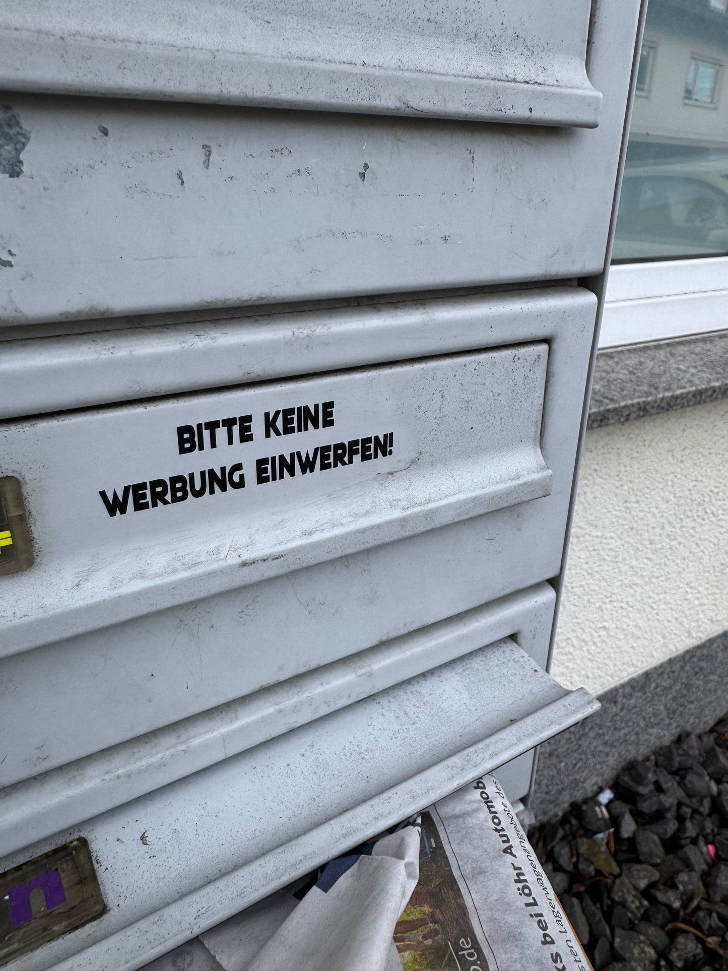 Bitte Keine WERBERUNG Sticker