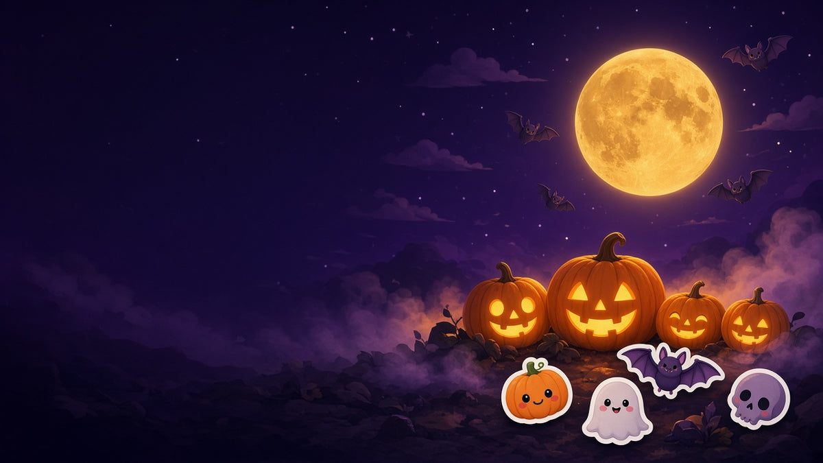 Halloween bei Sticker Stuff – Kürbisse, Fledermäuse und gruselig gute Sticker