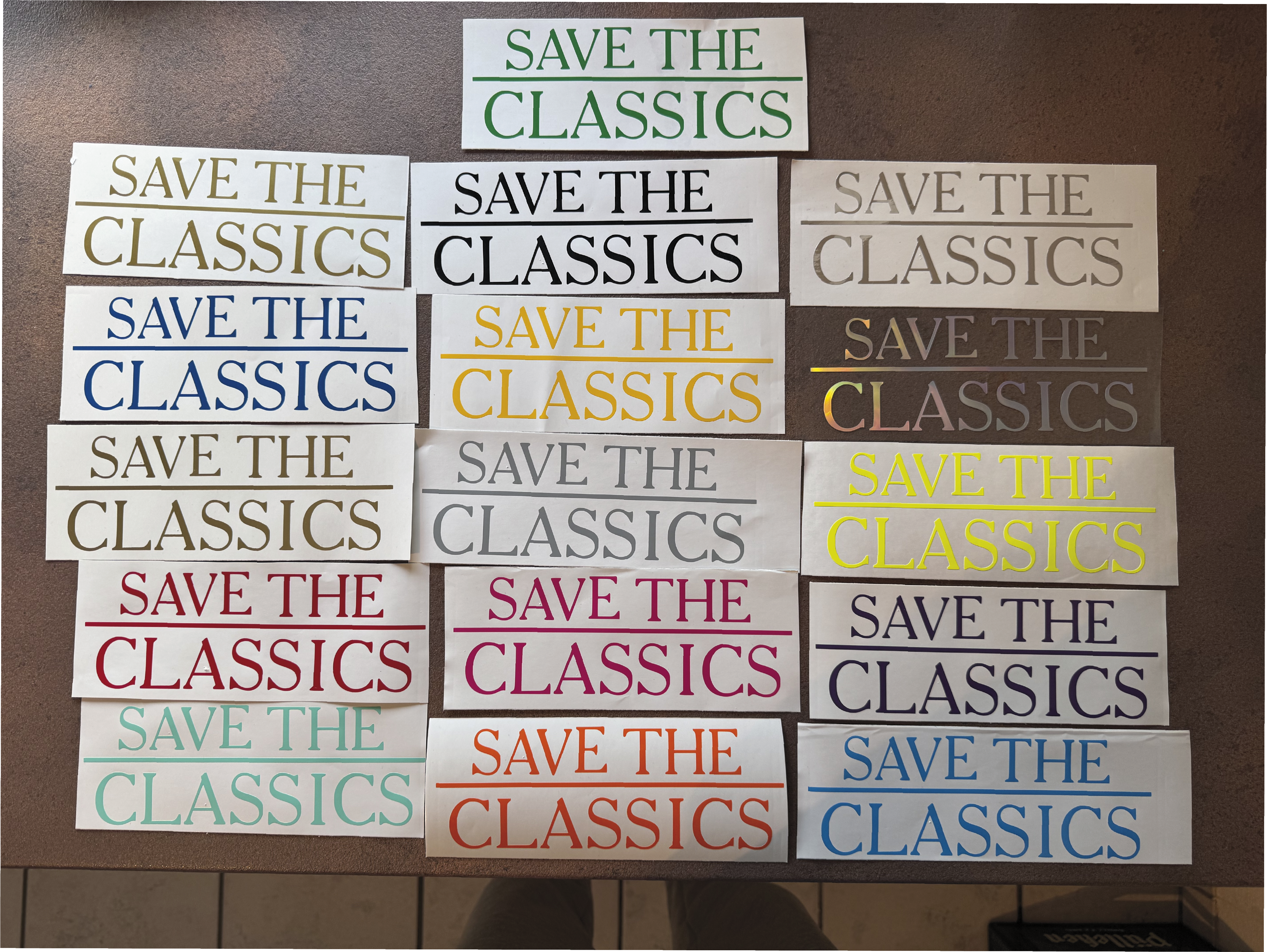 Save the Classics – Plottsticker