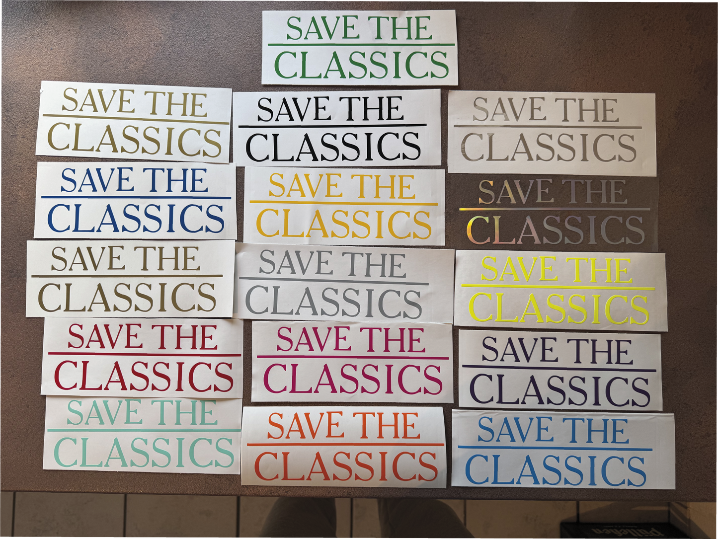 Save the Classics Sticker