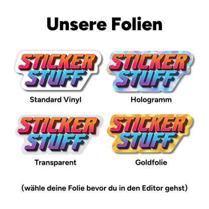 Custom Sticker Transparent – Erstelle dein eigenes Design
