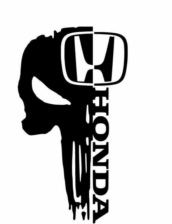 Honda x Punisher Sticker