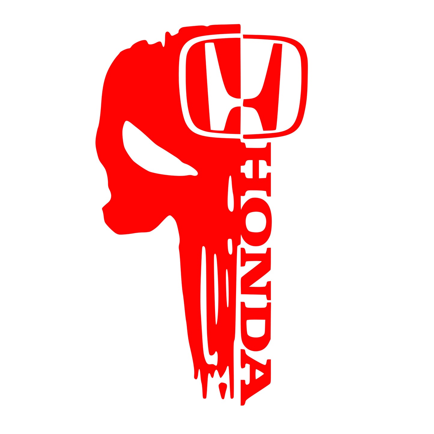 Honda x Punisher Sticker