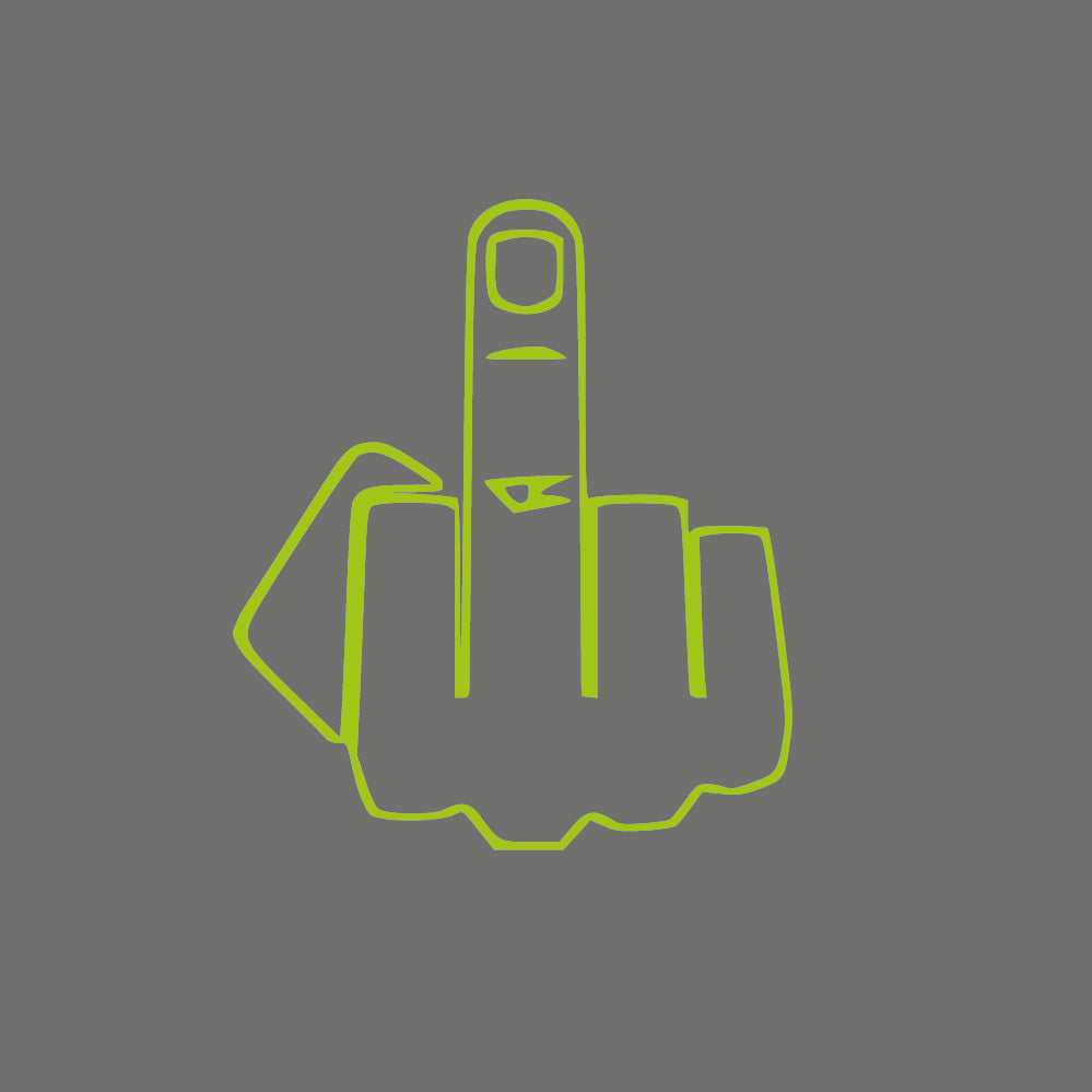 middle finger-Sticker