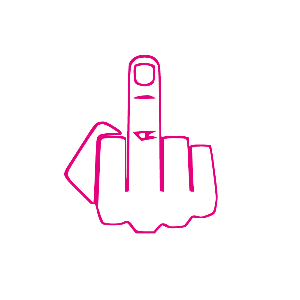 middle finger-Sticker