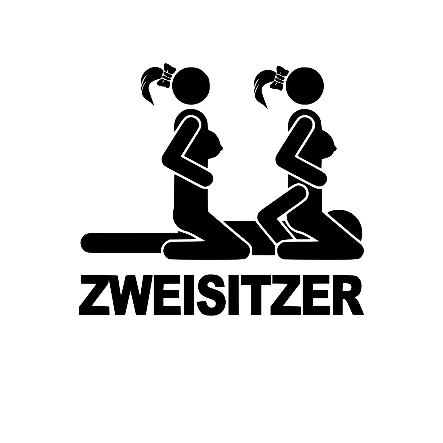 Zweisitzer Sticker